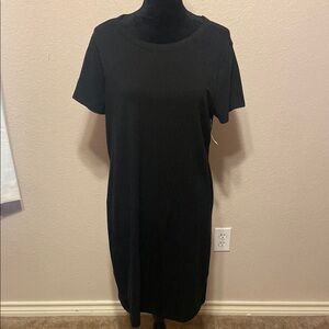 Classic Black Short Sleeve Dress